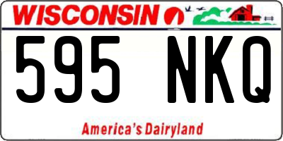 WI license plate 595NKQ