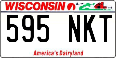 WI license plate 595NKT