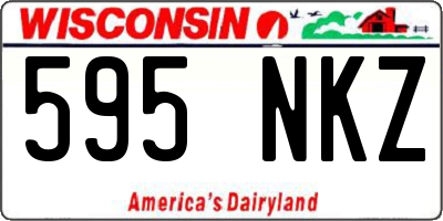 WI license plate 595NKZ