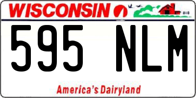 WI license plate 595NLM