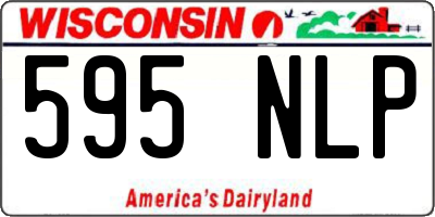 WI license plate 595NLP
