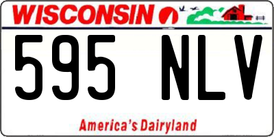WI license plate 595NLV