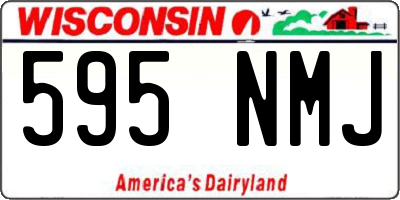 WI license plate 595NMJ