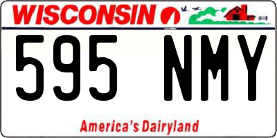 WI license plate 595NMY