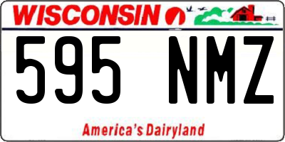 WI license plate 595NMZ