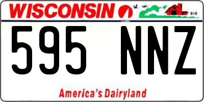 WI license plate 595NNZ