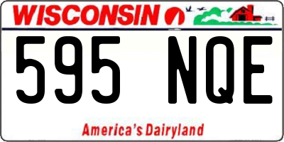 WI license plate 595NQE
