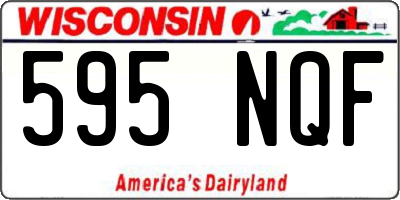WI license plate 595NQF