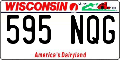 WI license plate 595NQG