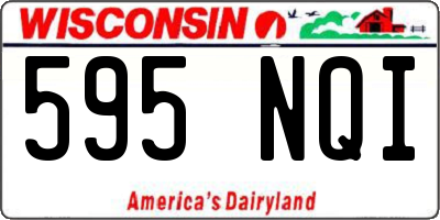 WI license plate 595NQI