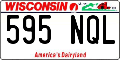 WI license plate 595NQL