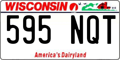 WI license plate 595NQT
