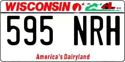 WI license plate 595NRH