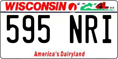 WI license plate 595NRI