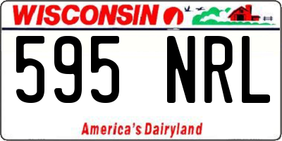 WI license plate 595NRL