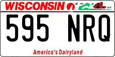 WI license plate 595NRQ