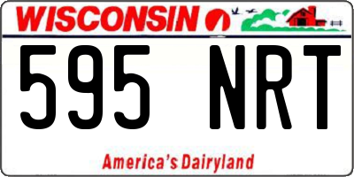 WI license plate 595NRT