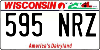 WI license plate 595NRZ