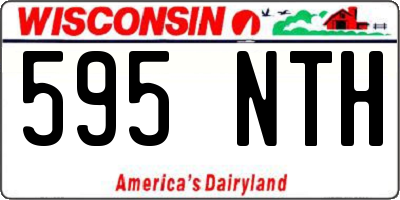 WI license plate 595NTH