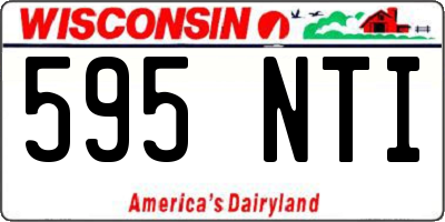 WI license plate 595NTI