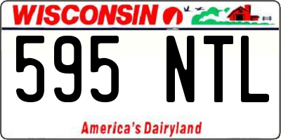 WI license plate 595NTL