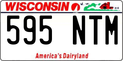 WI license plate 595NTM