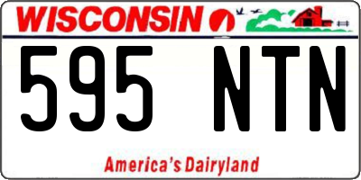 WI license plate 595NTN