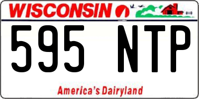 WI license plate 595NTP