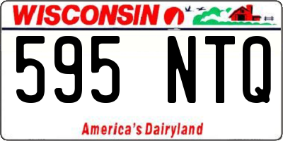 WI license plate 595NTQ
