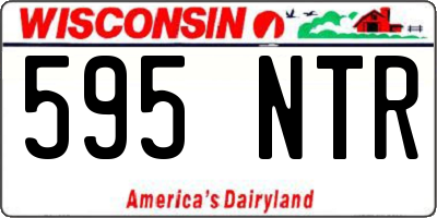 WI license plate 595NTR