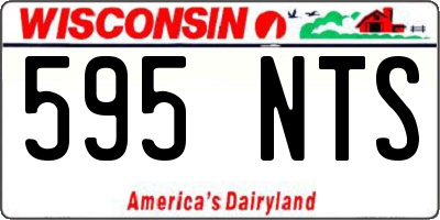 WI license plate 595NTS