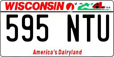 WI license plate 595NTU