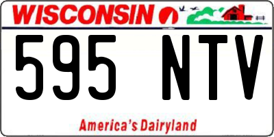 WI license plate 595NTV
