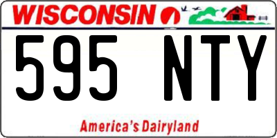 WI license plate 595NTY