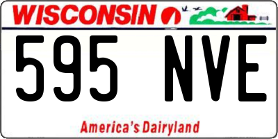 WI license plate 595NVE