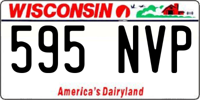 WI license plate 595NVP
