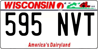 WI license plate 595NVT