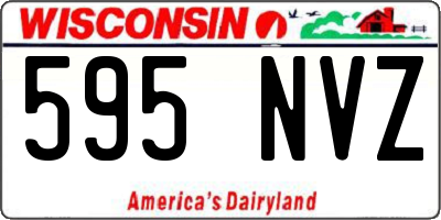 WI license plate 595NVZ