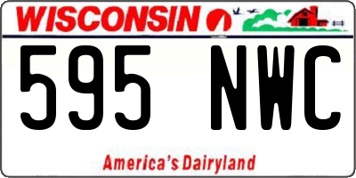 WI license plate 595NWC