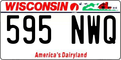 WI license plate 595NWQ