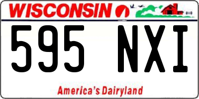 WI license plate 595NXI