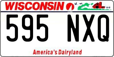 WI license plate 595NXQ
