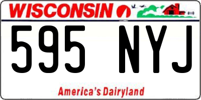 WI license plate 595NYJ