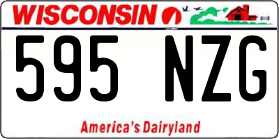 WI license plate 595NZG