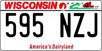 WI license plate 595NZJ
