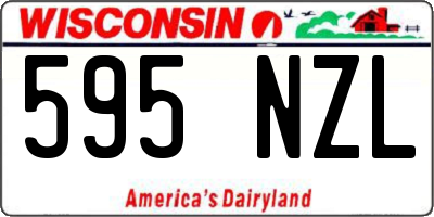 WI license plate 595NZL
