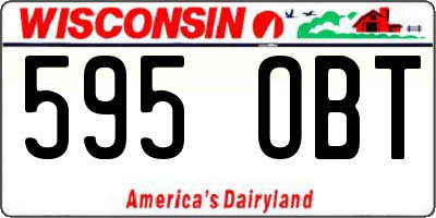 WI license plate 595OBT