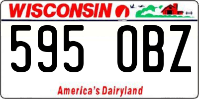 WI license plate 595OBZ