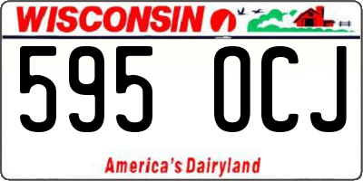 WI license plate 595OCJ