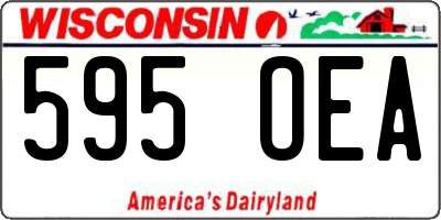 WI license plate 595OEA